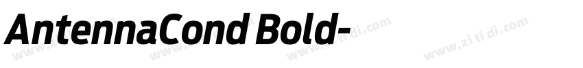 AntennaCond Bold字体转换